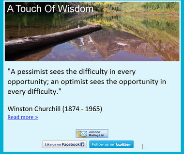 Click Photo To Join A Touch of Wisdom