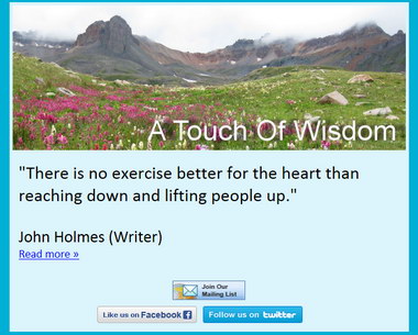 Click Photo To Join A Touch of Wisdom