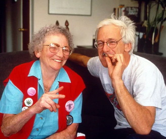Mary Jane Rathbun with Dennis Peron